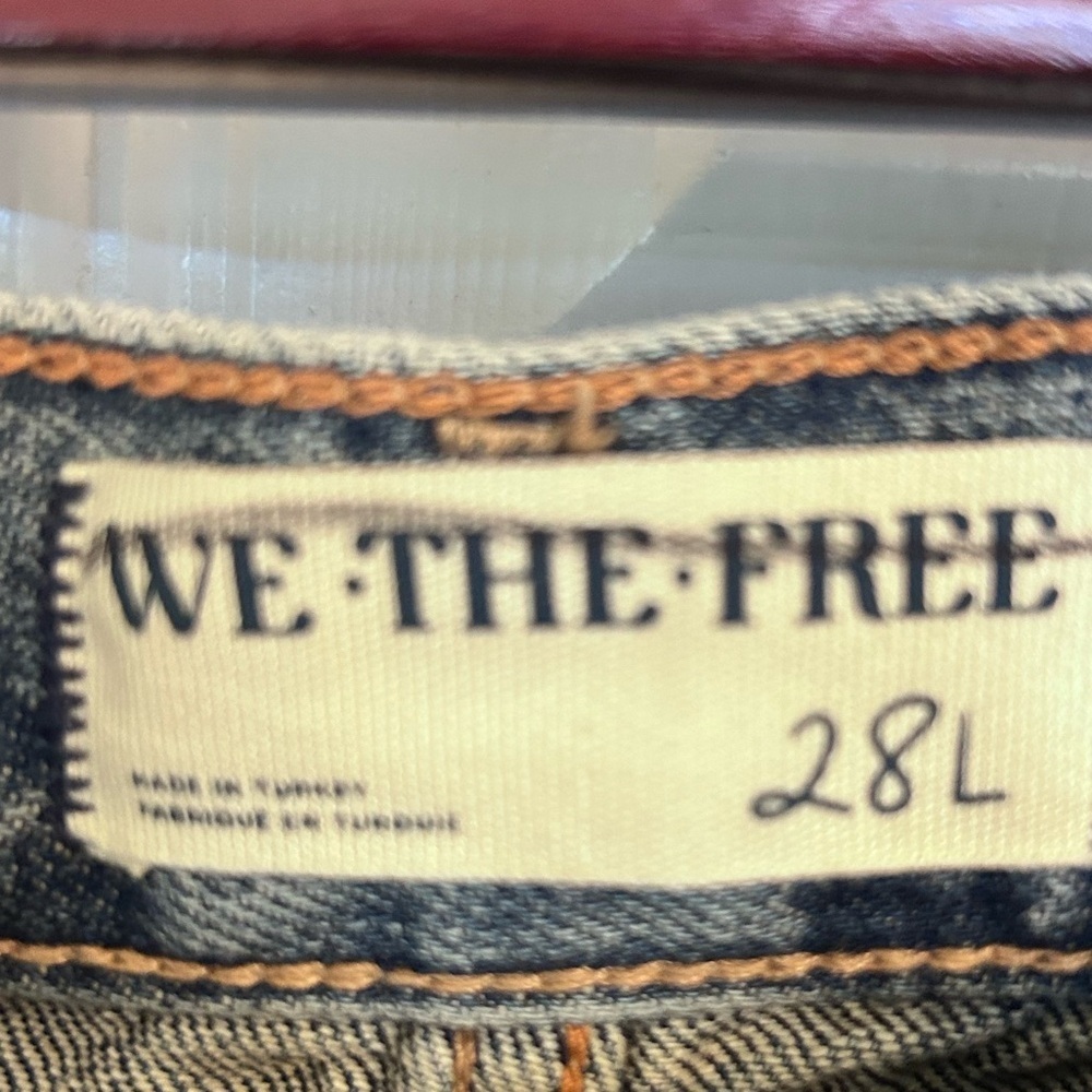 NEW Free People, We The Free, Ripple Wide-Leg Pieced Cropped Jeans - Picture 10 of 12